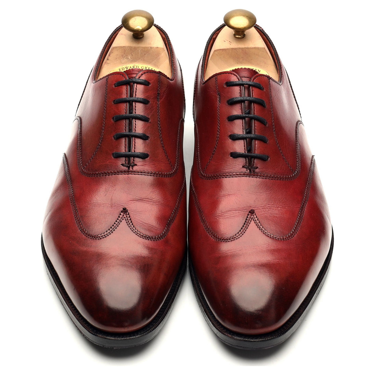 &#39;Beaulieu&#39; Burgundy Leather Oxford Austerity Brogue UK 8.5 E