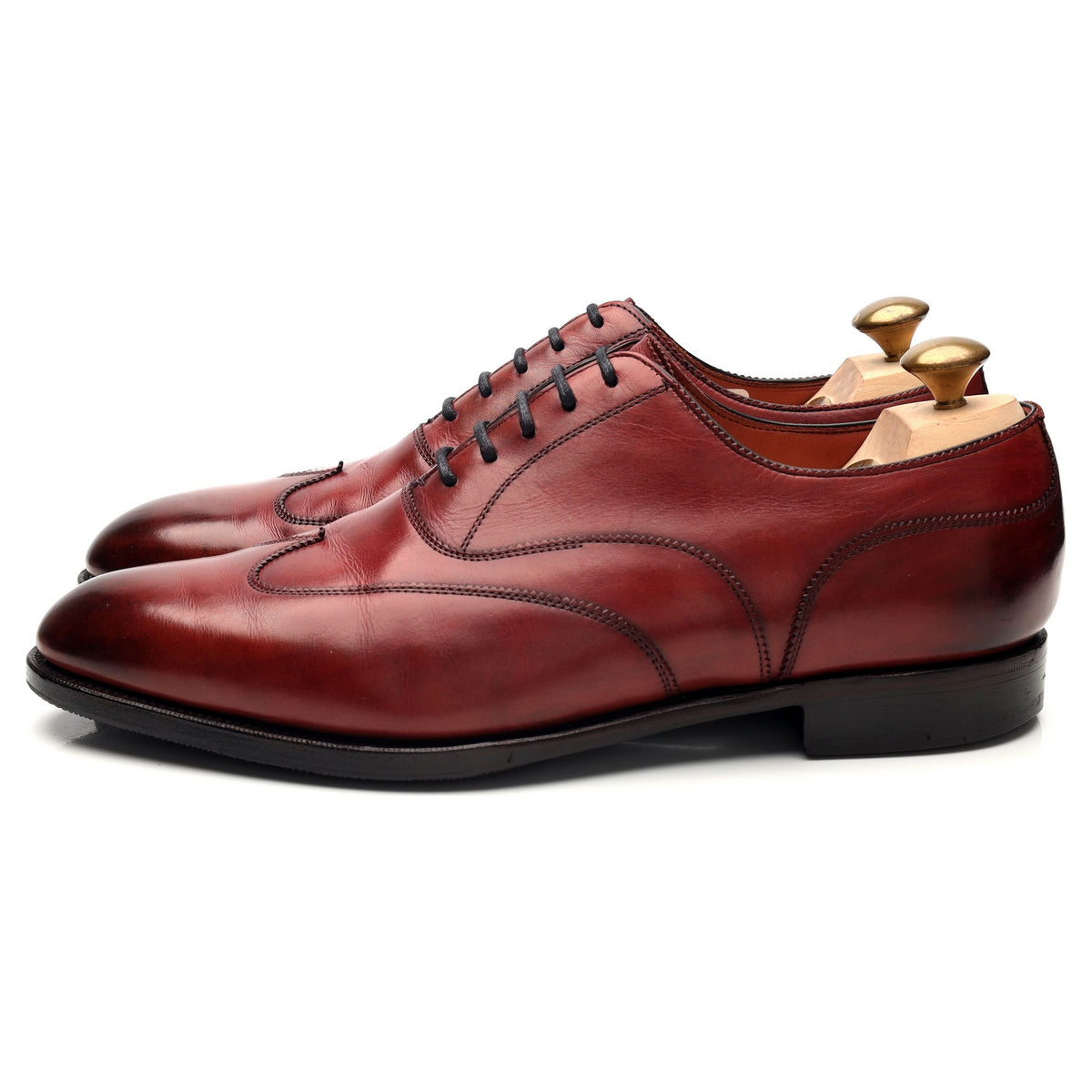 &#39;Beaulieu&#39; Burgundy Leather Oxford Austerity Brogue UK 8.5 E