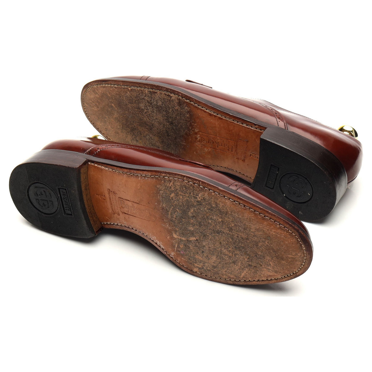 Vintage &#39;566406&#39; Brown Leather Derby Brogues UK 7.5 F
