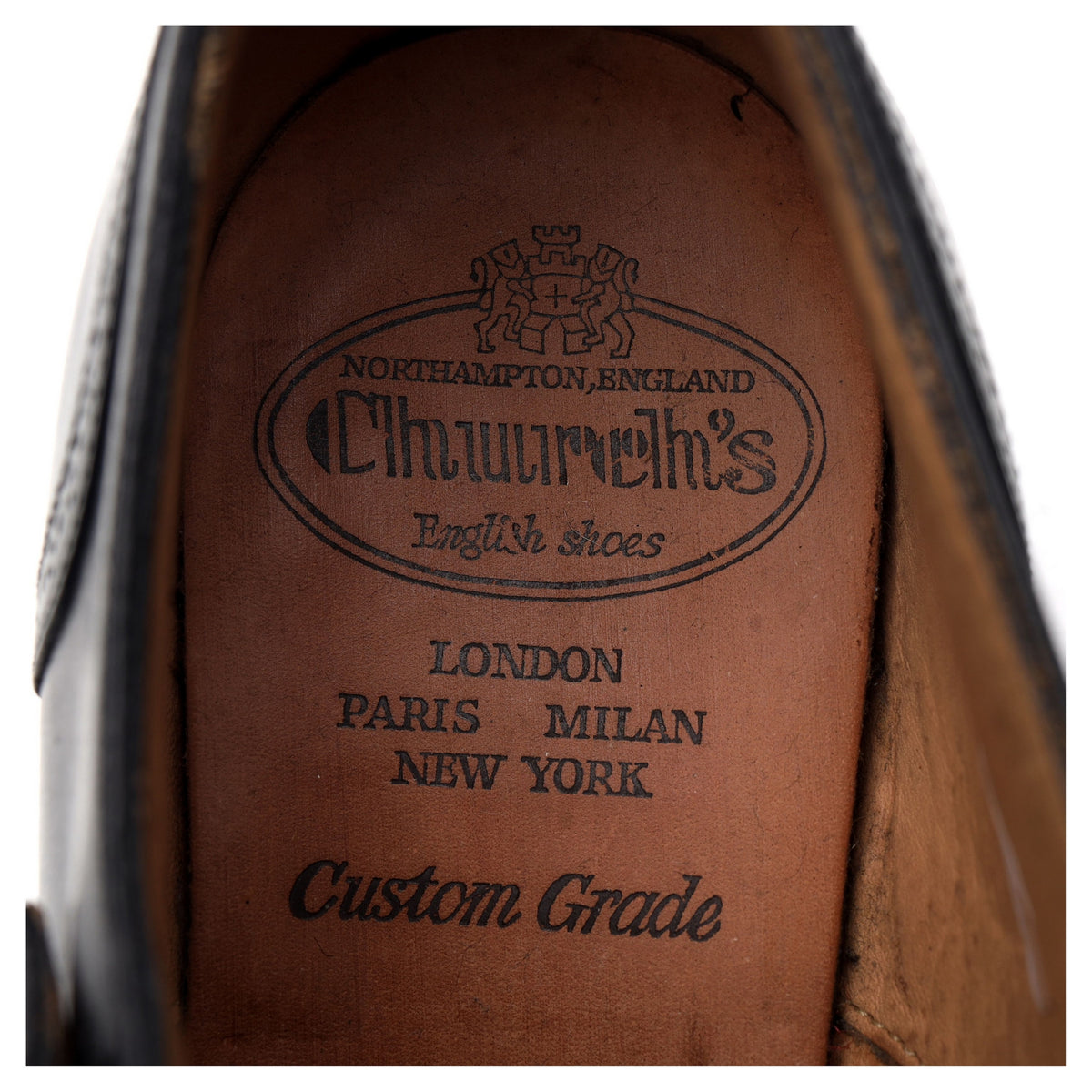 &#39;Drayton&#39; Black Leather Double Monk Strap UK 7.5 G