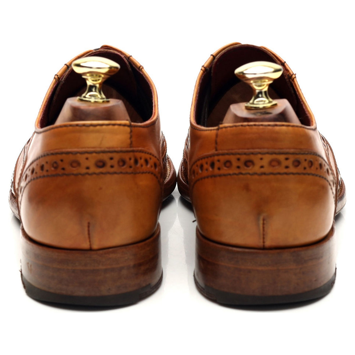 Charles Tyrwhitt Tan Brown Leather Oxford Brogues UK 7 G