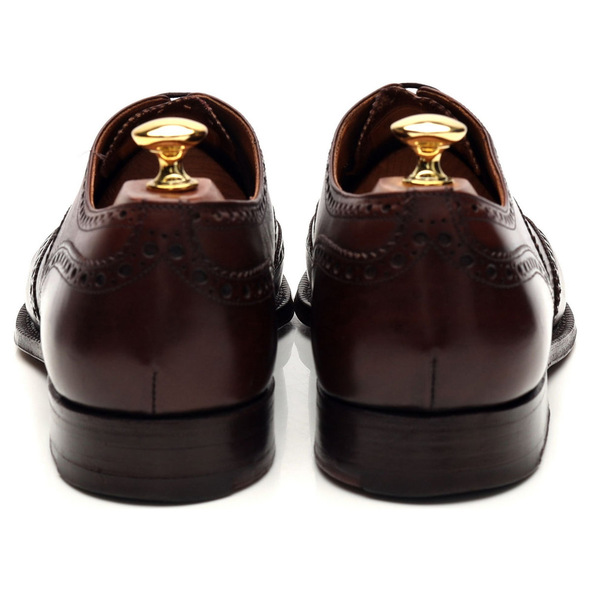 &#39;Brisbane&#39; Brown Leather Oxford Brogues UK 9 F