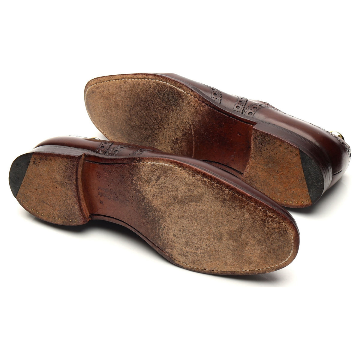 &#39;Brisbane&#39; Brown Leather Oxford Brogues UK 9 F