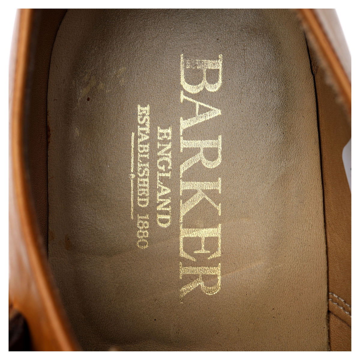 &#39;Tunstall&#39; Tan Brown Leather Double Monk Strap UK 9 F