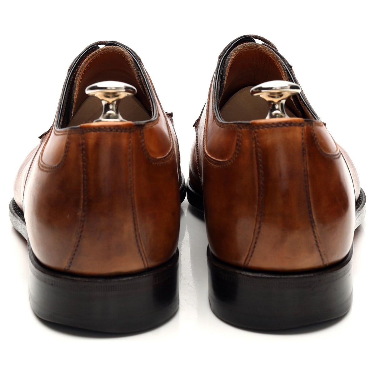 &#39;Magnifico&#39; Tan Brown Leather Split Toe Derby UK 8.5 EU 42.5