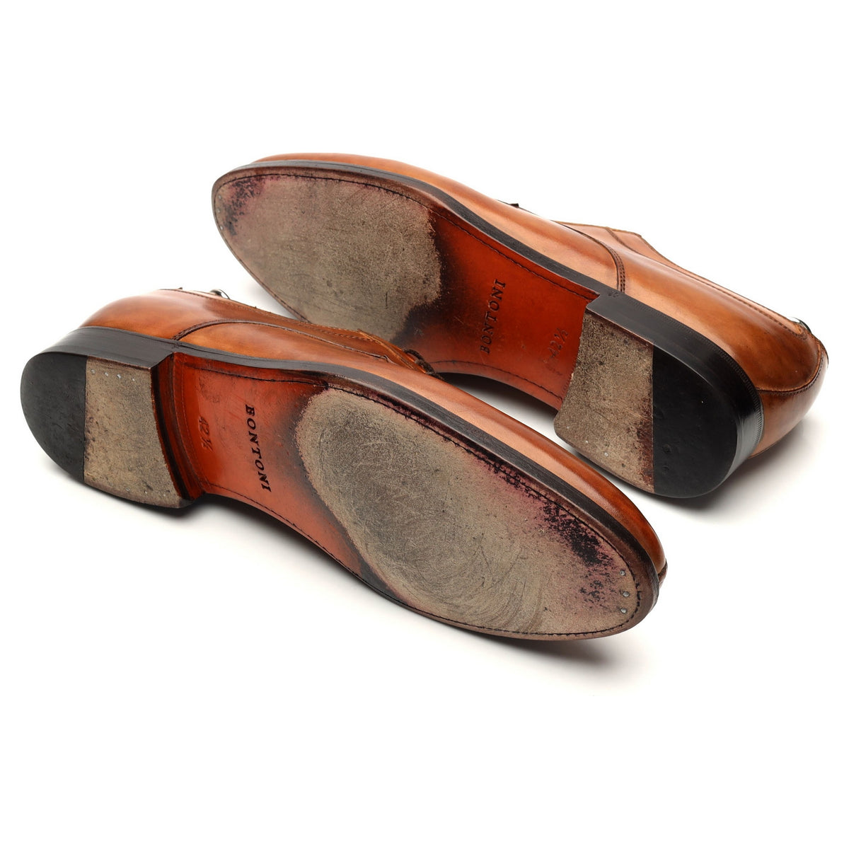&#39;Magnifico&#39; Tan Brown Leather Split Toe Derby UK 8.5 EU 42.5