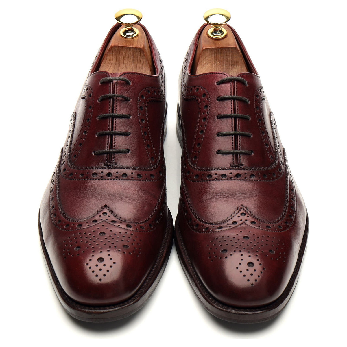 Design &#39;Fearnley&#39; Burgundy Leather Oxford Brogues UK 8 F