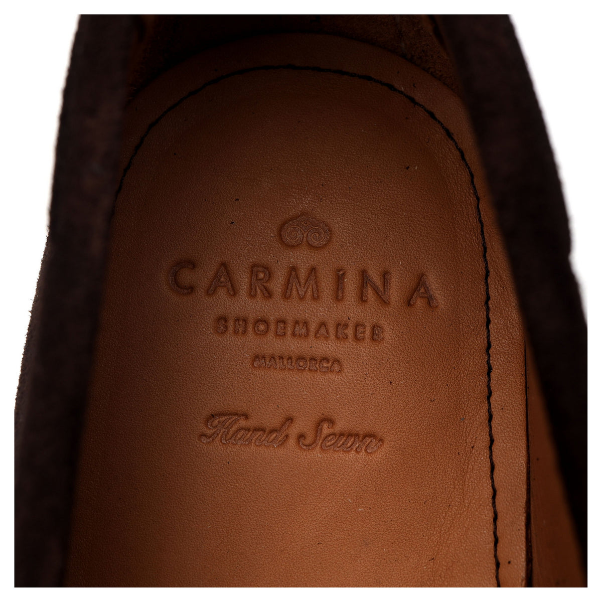 &#39;80802&#39; Dark Brown Suede Driving Loafers UK 9 - 10