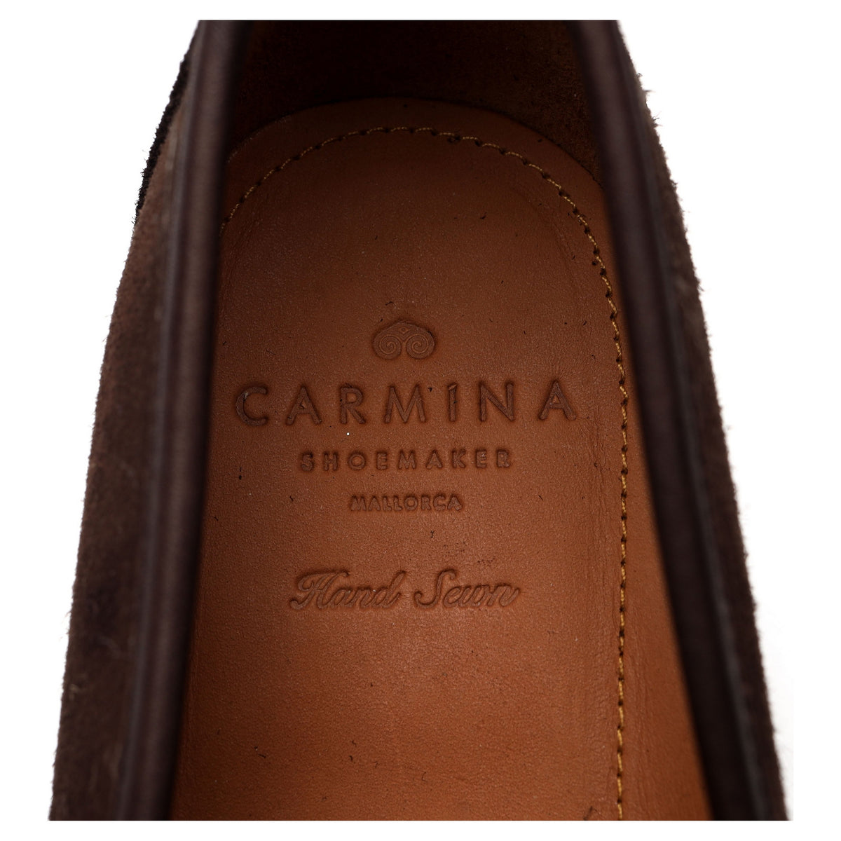 &#39;80746&#39; Brown Suede Horesbit Loafers UK 9