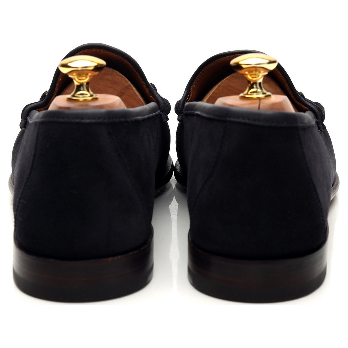 &#39;80746&#39; Navy Blue Suede Horesbit Loafers UK 8 - 11