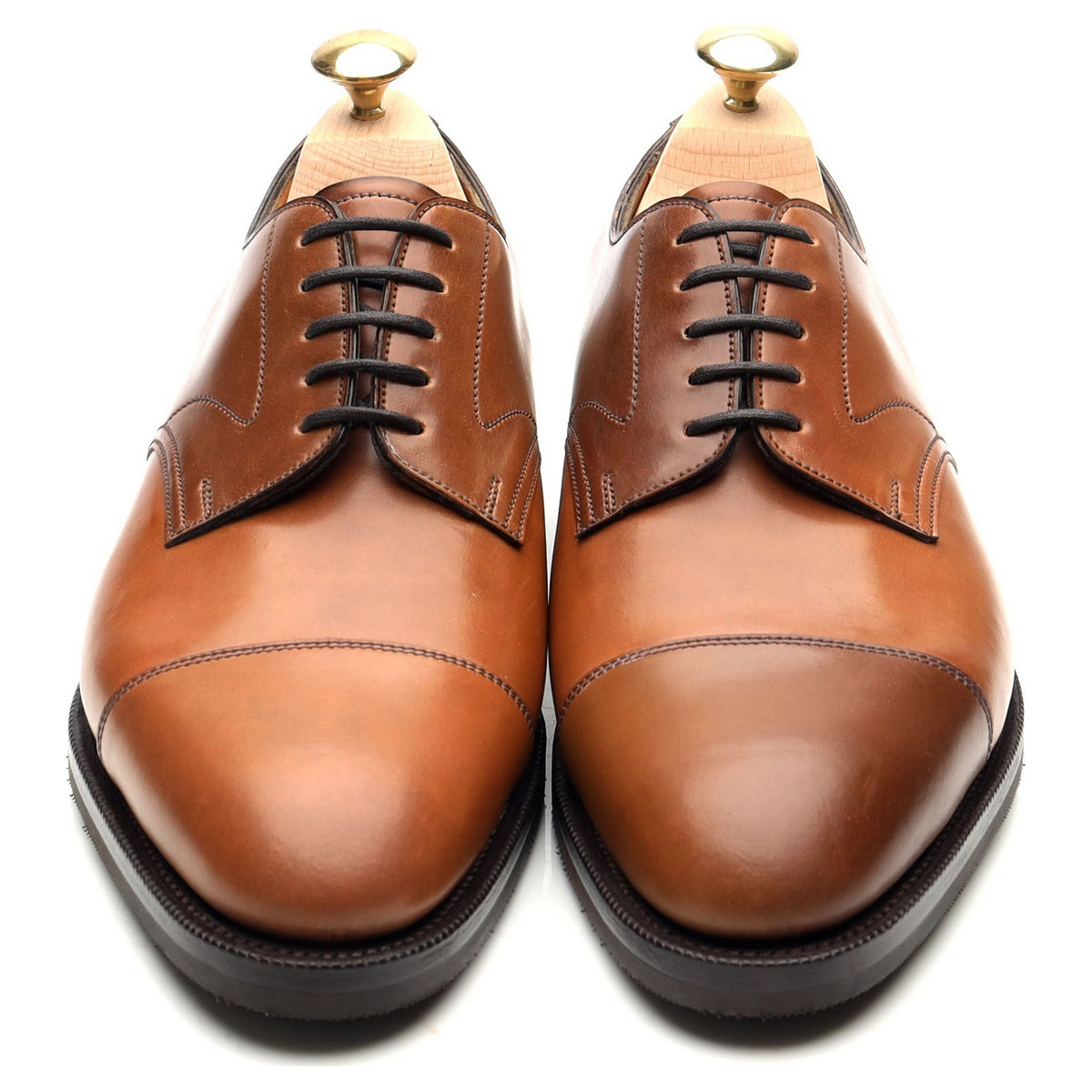 &#39;Coniston&#39; Brown Cordovan Leather Derby UK 6 E