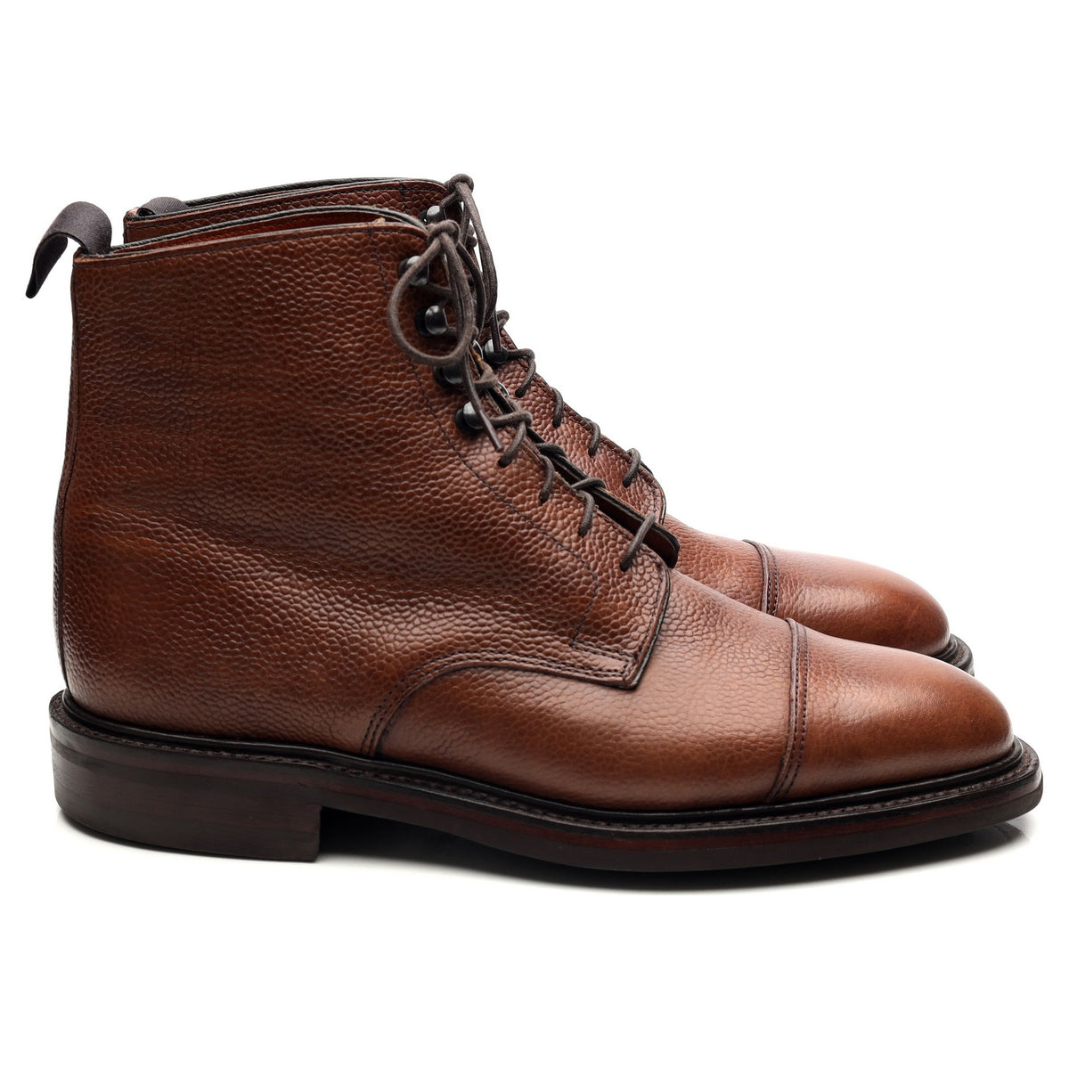 &#39;Taron&#39; Brown Leather Boots UK 6 E