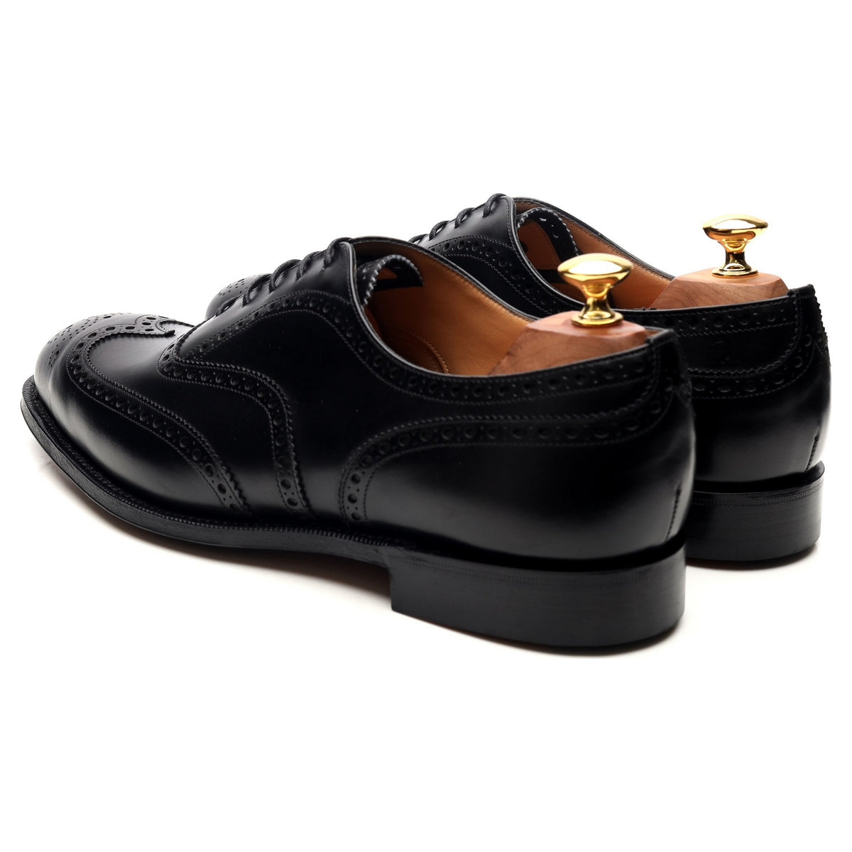 &#39;Chetwynd&#39; Black Leather Brogues UK 9.5 G