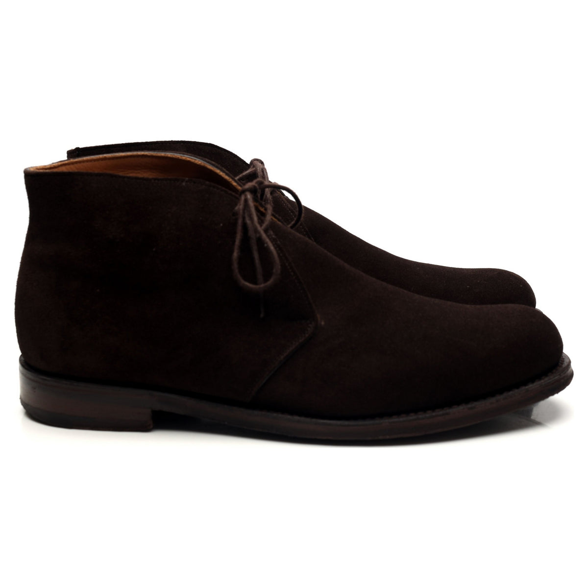 &#39;Garforth&#39; Dark Brown Suede Chukka Boots UK 8.5 F