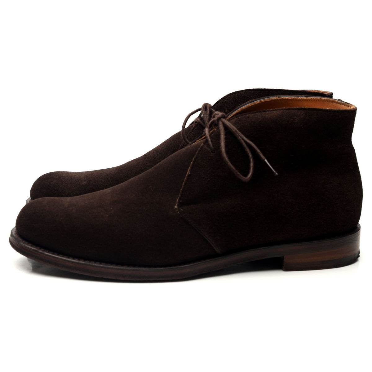 &#39;Garforth&#39; Dark Brown Suede Chukka Boots UK 8.5 F