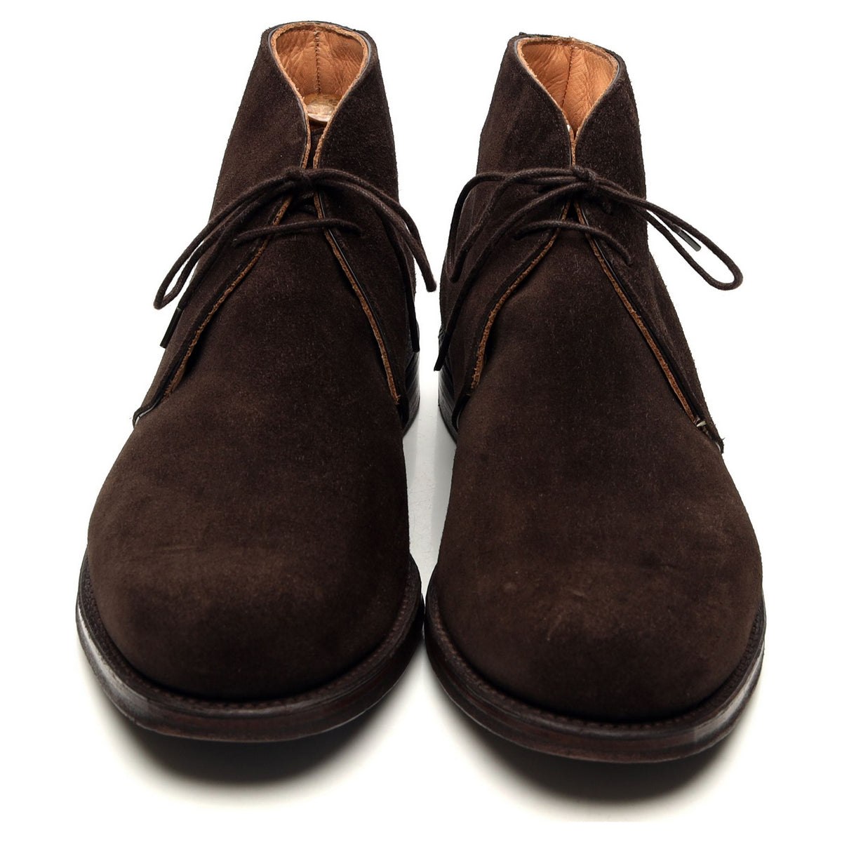 &#39;Garforth&#39; Dark Brown Suede Chukka Boots UK 8.5 F