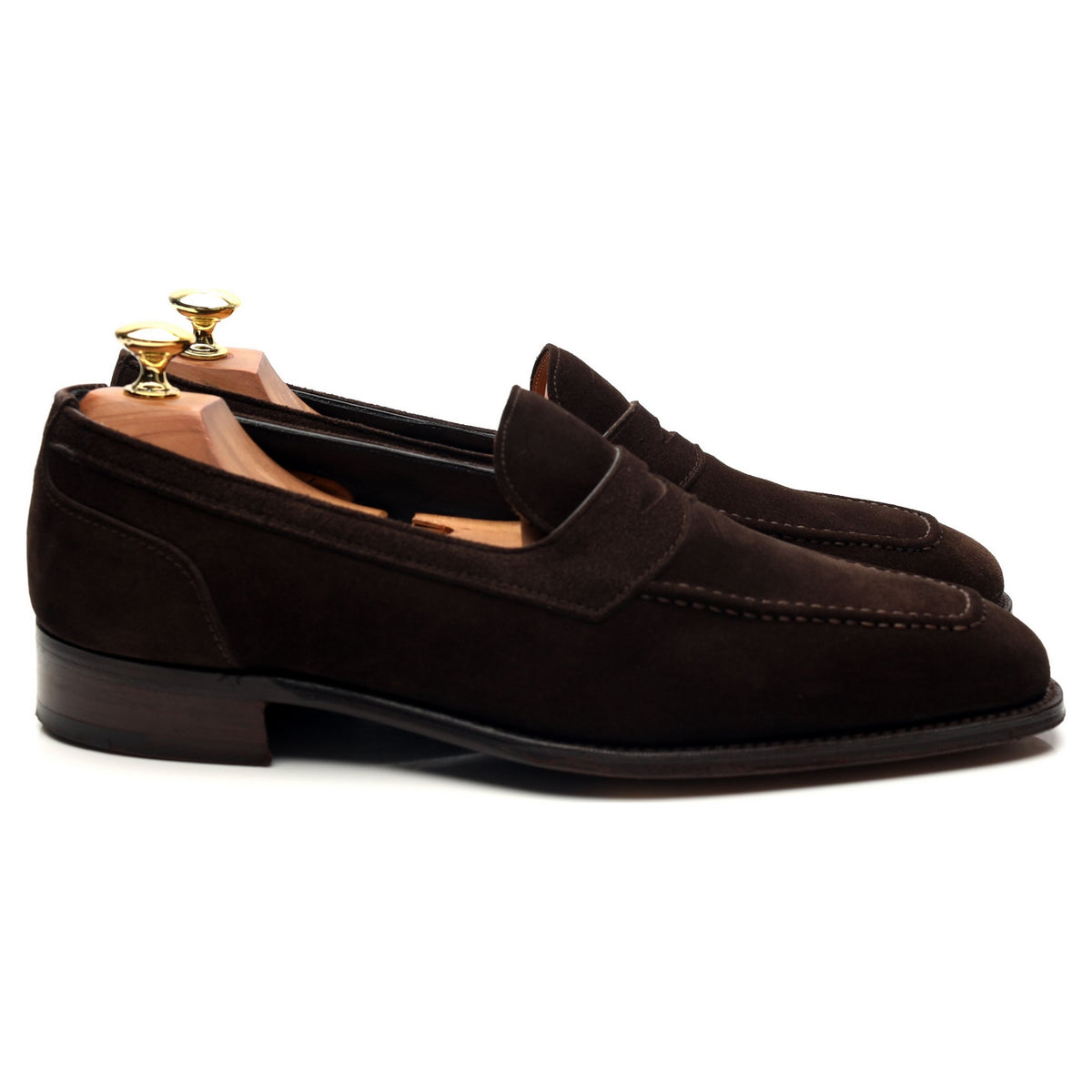 Imperial &#39;Saxon&#39; Dark Brown Suede Loafers UK 8.5 F