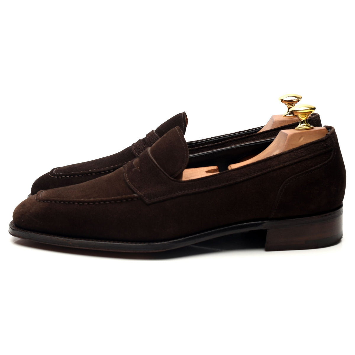 Imperial &#39;Saxon&#39; Dark Brown Suede Loafers UK 8.5 F