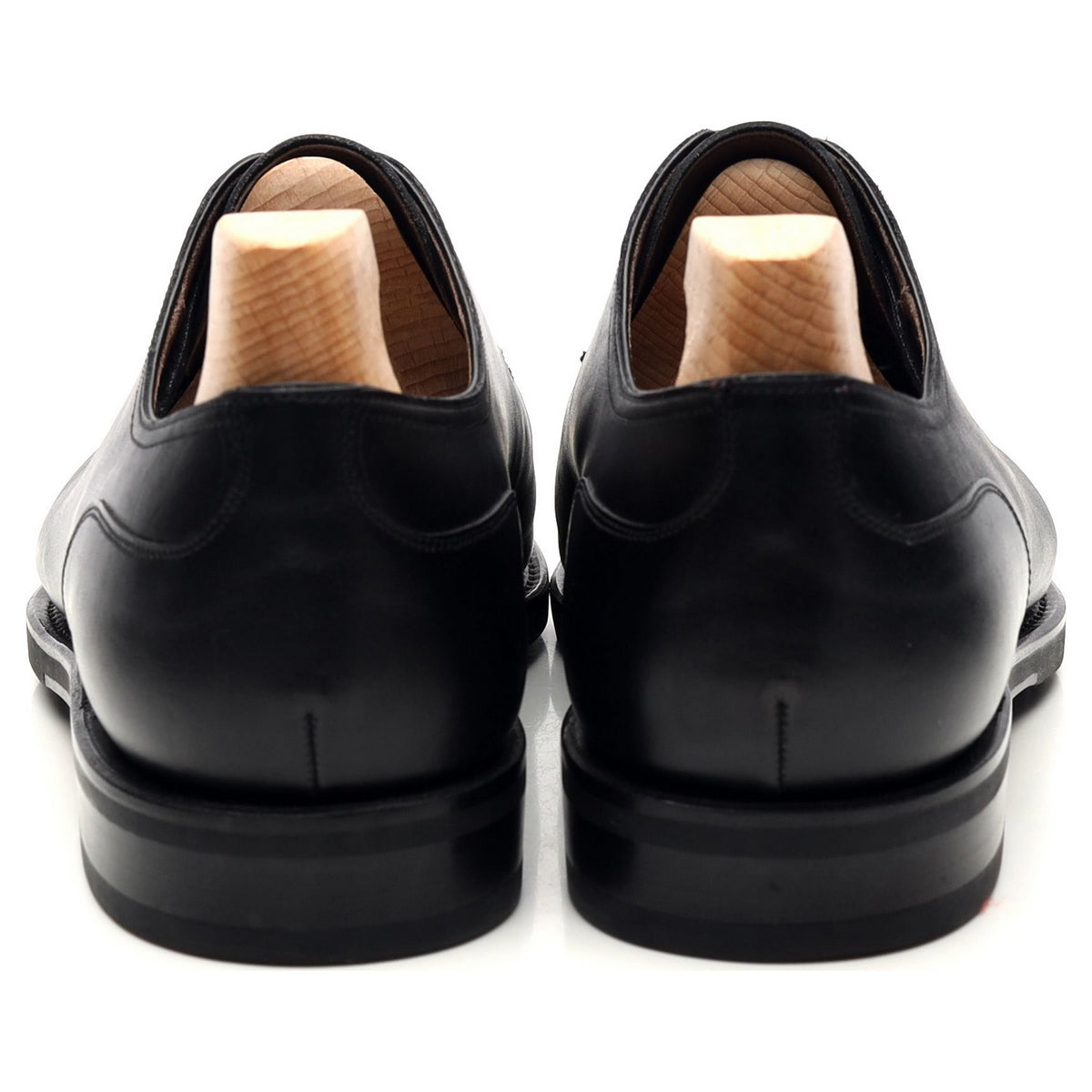 &#39;80883&#39; Black Leather Split Toe Derby UK 8