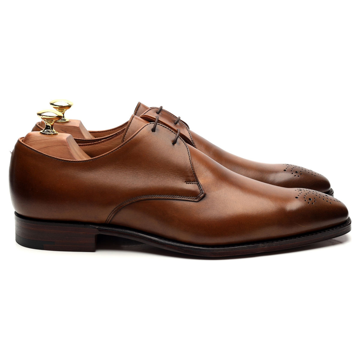 &#39;Liverpool&#39; Brown Leather Derby UK 8.5 F