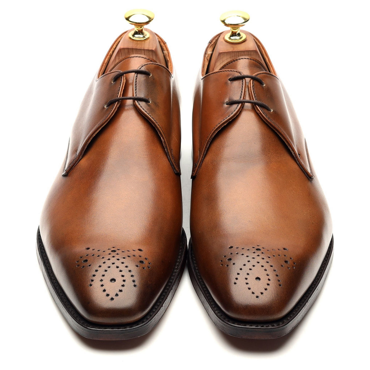 &#39;Liverpool&#39; Brown Leather Derby UK 8.5 F