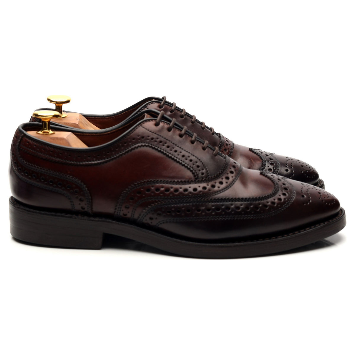 &#39;Cambridge&#39; Burgundy Cordovan Leather Oxford Brogues UK 6 US 6.5 E