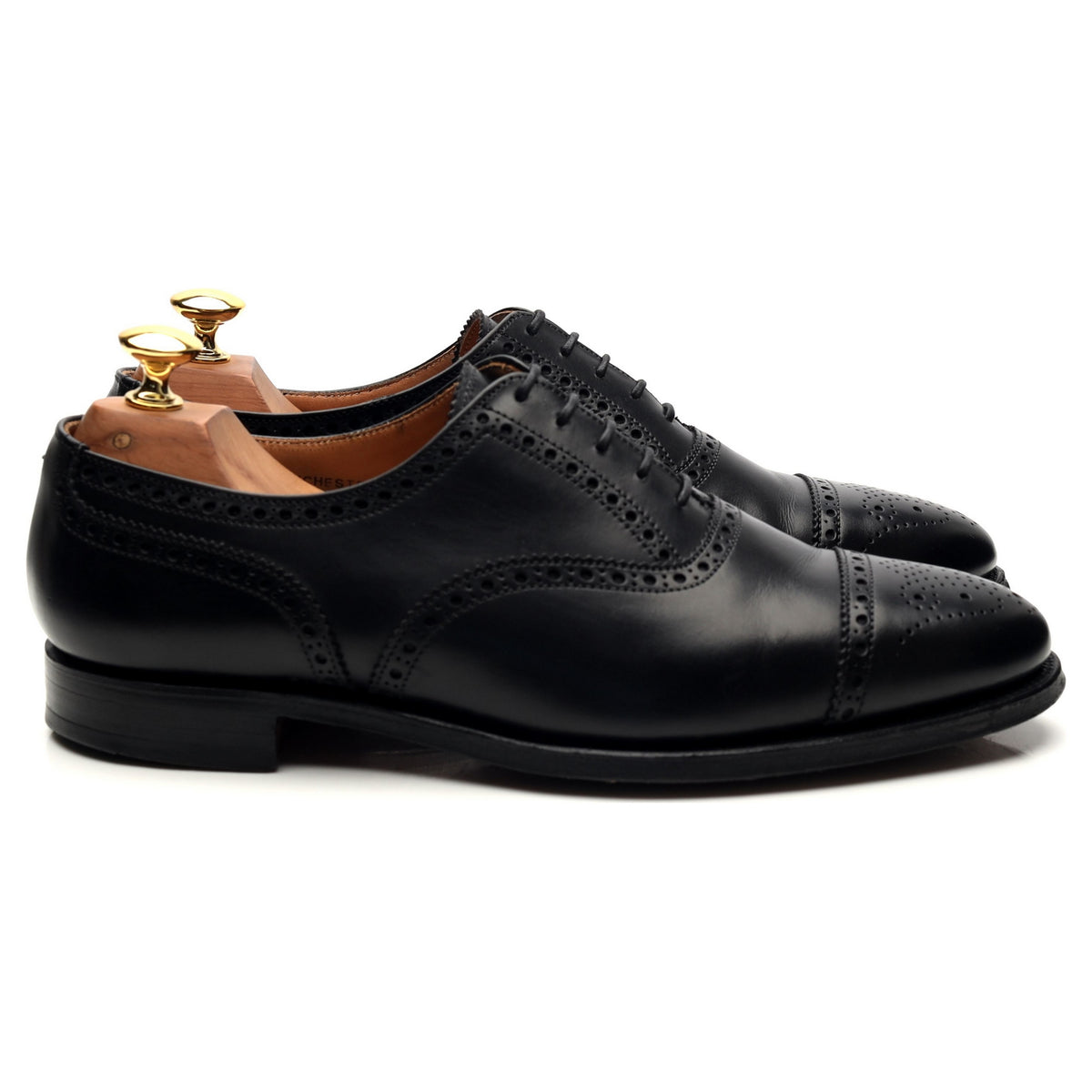 Shipton &amp; Heneage &#39;Winchester&#39; Black Leather Oxford Brogues UK 6.5 E