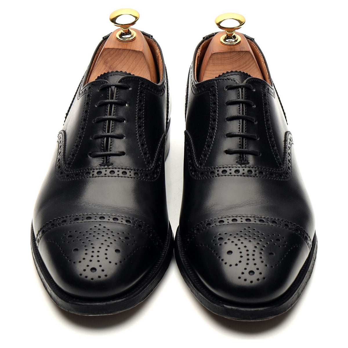 Shipton &amp; Heneage &#39;Winchester&#39; Black Leather Oxford Brogues UK 6.5 E