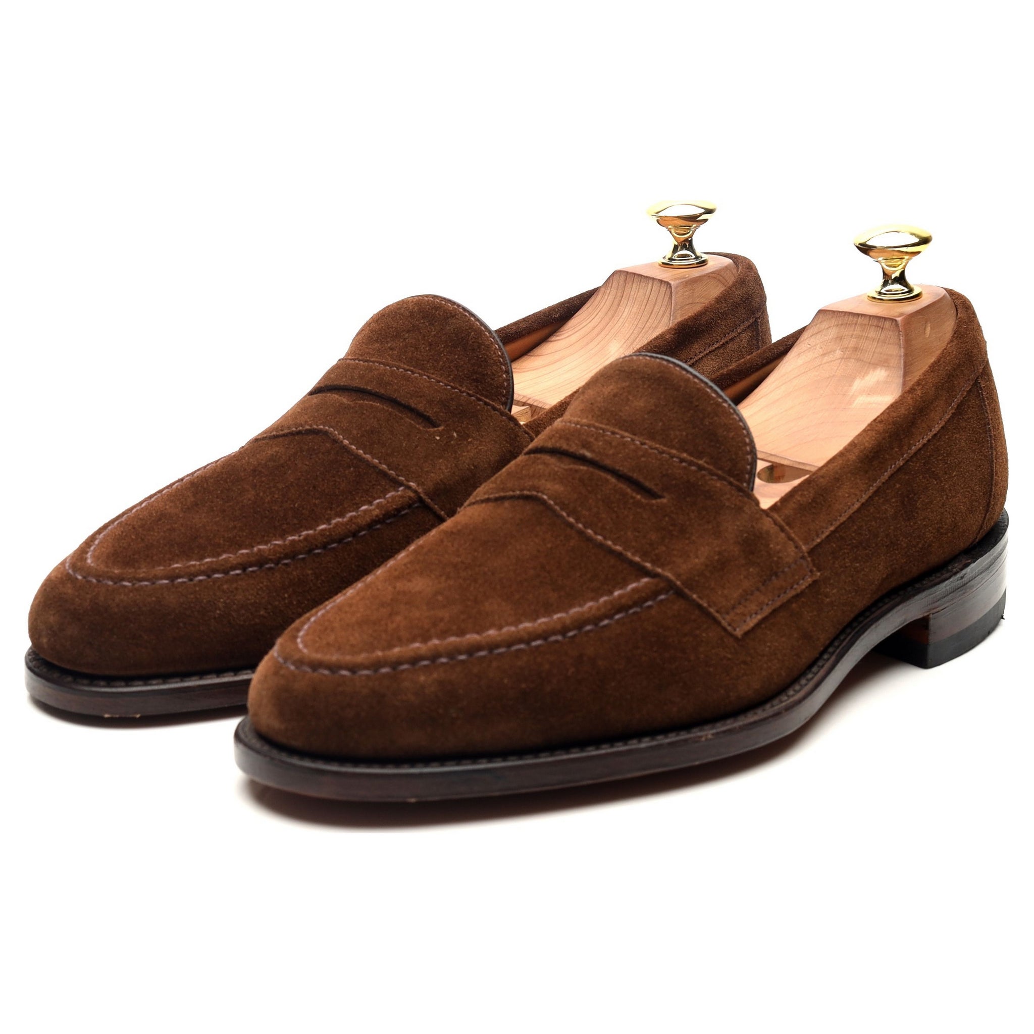 Imperial' Brown Suede Loafers UK 8 F - Abbot's Shoes