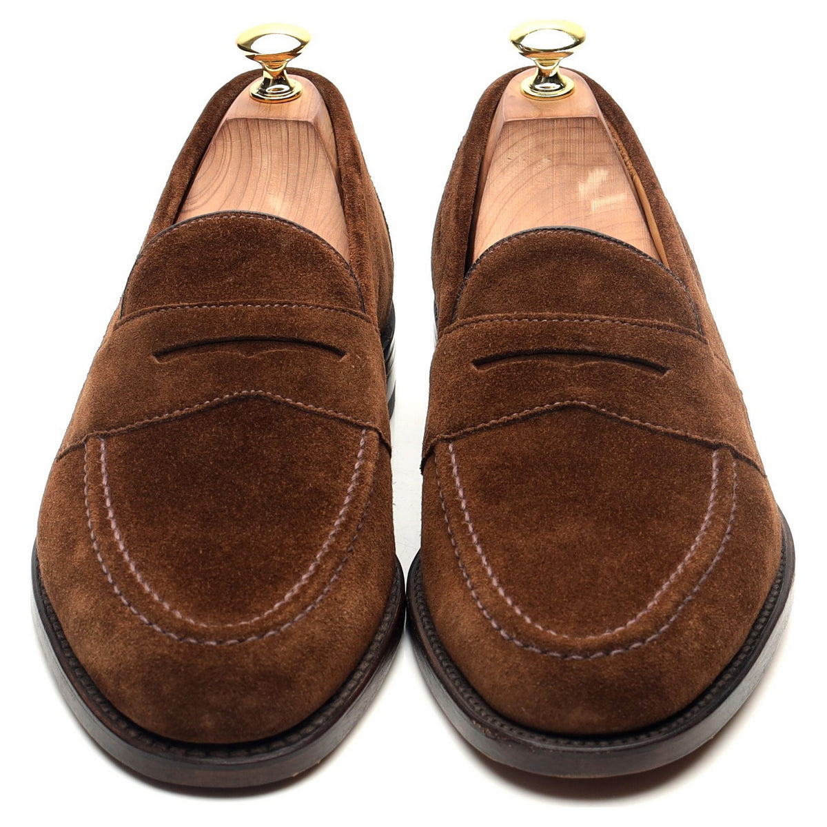 &#39;Imperial&#39; Brown Suede Loafers UK 8 F