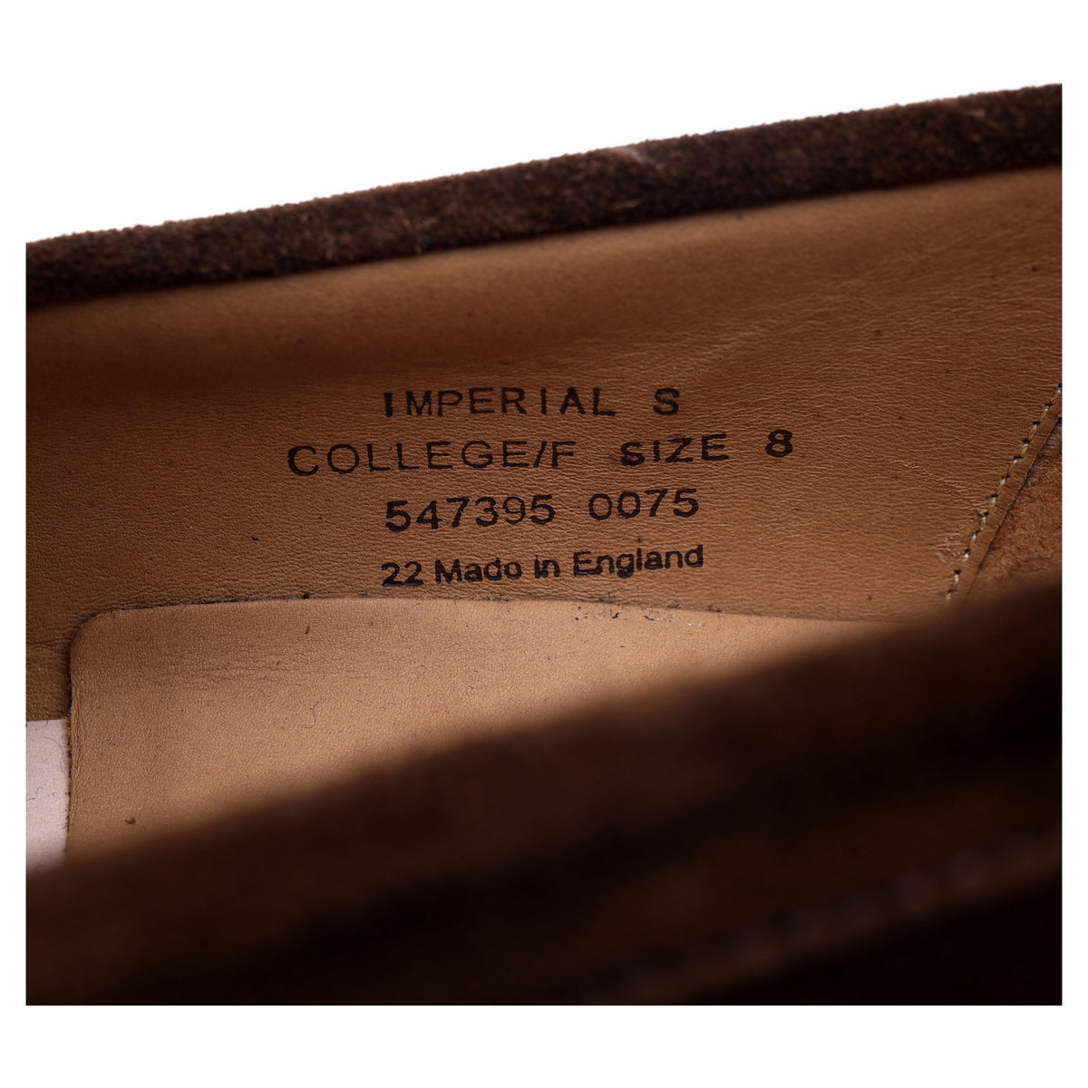 &#39;Imperial&#39; Brown Suede Loafers UK 8 F