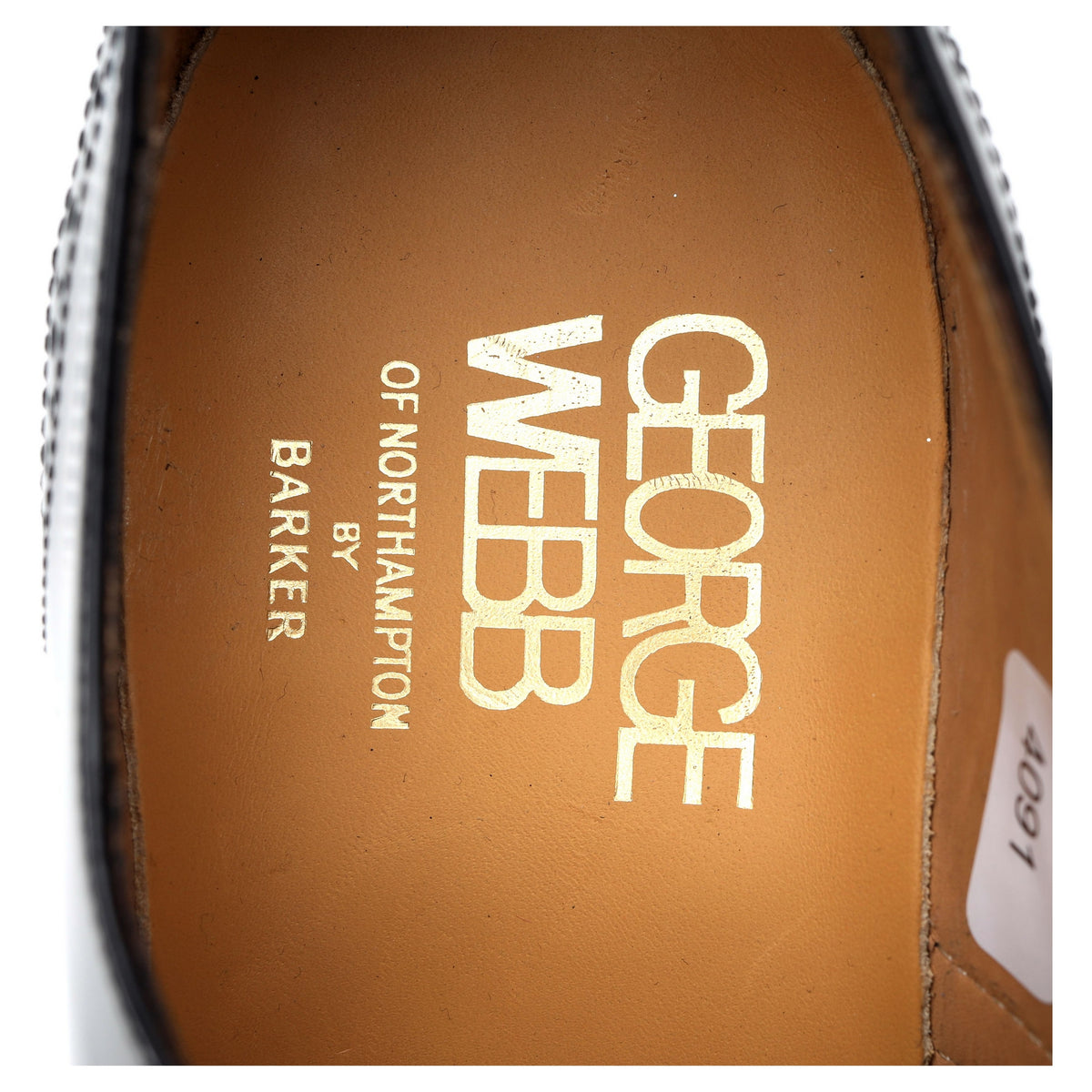George Webb Black Leather Oxford Brogues UK 6.5 G