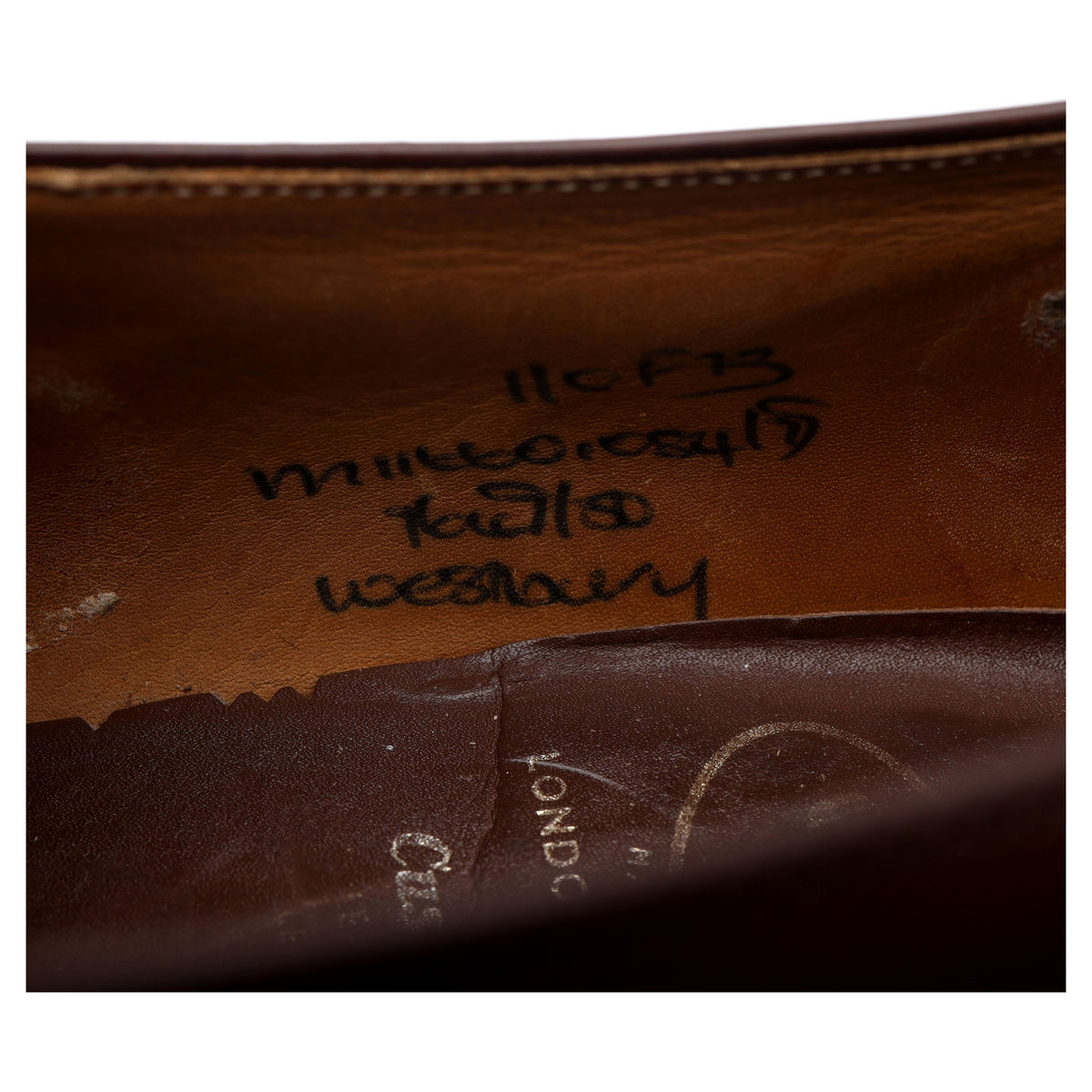 &#39;Westbury&#39; Brown Leather Monk Strap UK 11 F