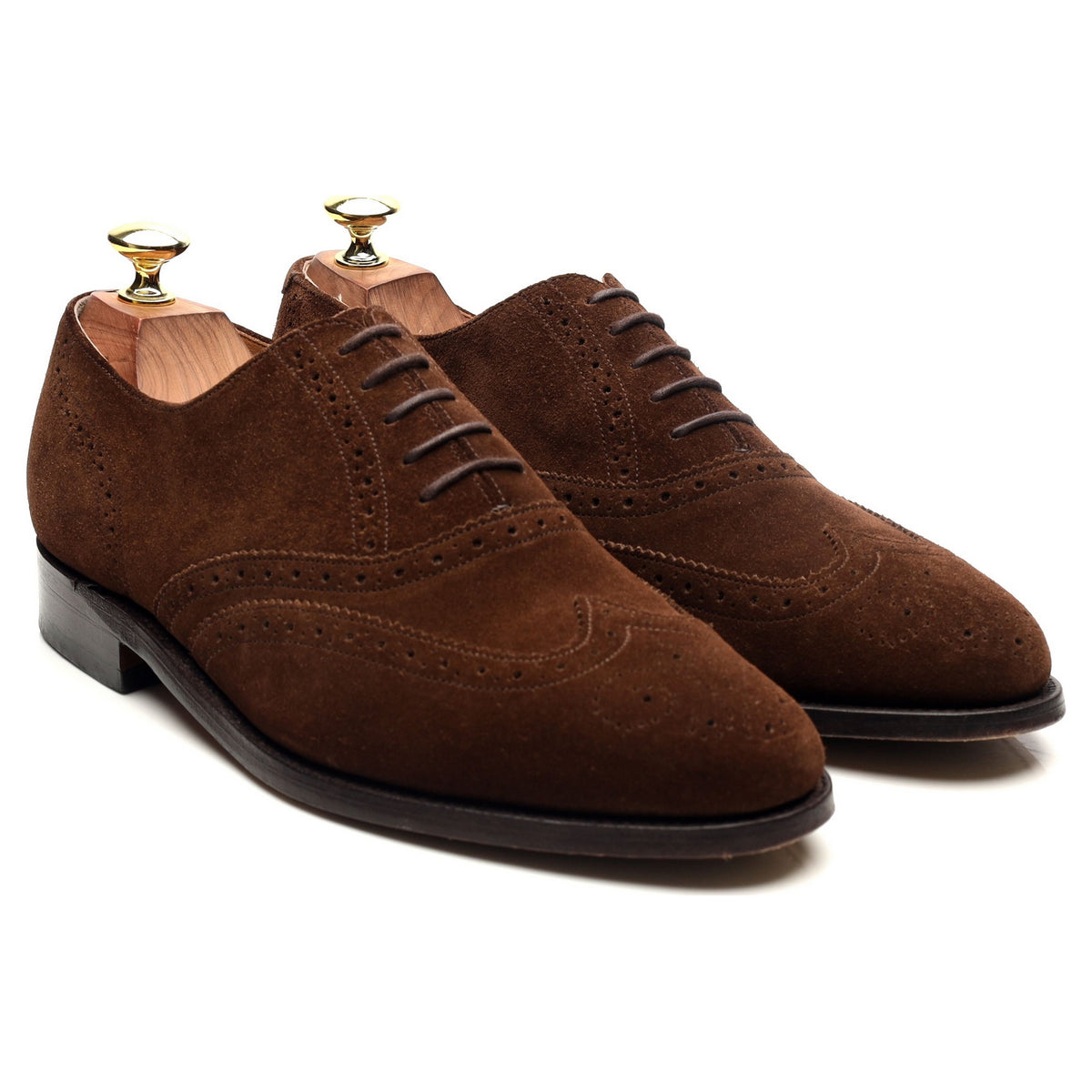 &#39;Albert&#39; Brown Suede Oxford Brogues UK 7 G