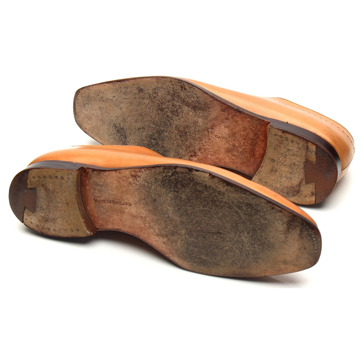 Tan Brown Leather Wholecut Oxford UK 10 E