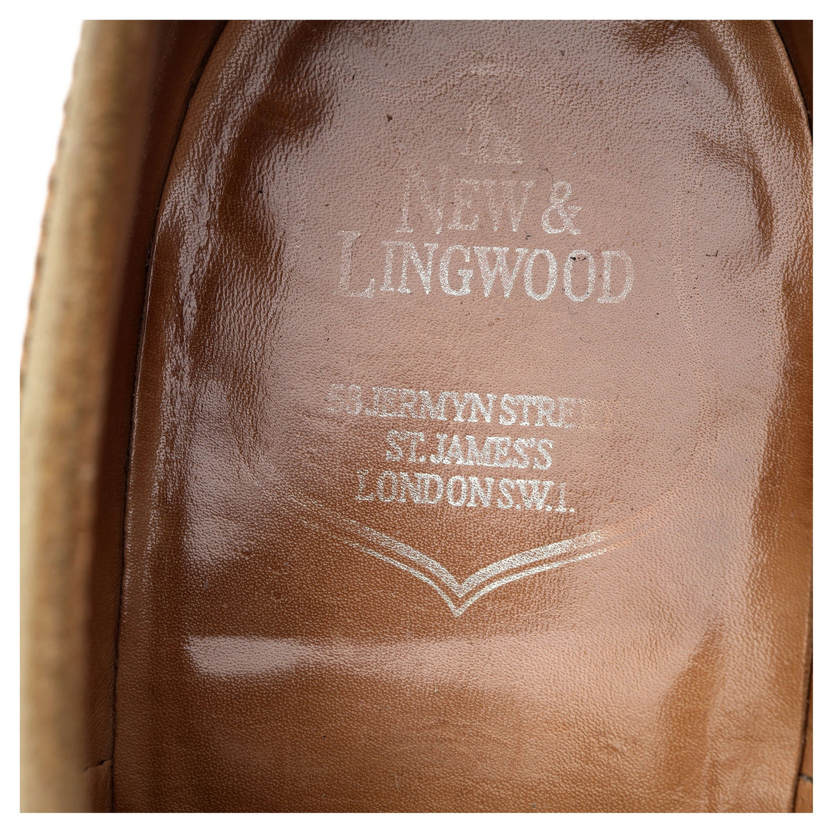 New & Lingwood Tan Brown Leather / Suede Spectator Oxford UK 9.5 E