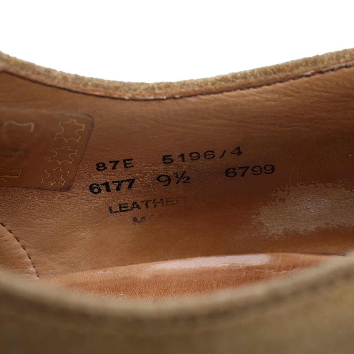 New & Lingwood Tan Brown Leather / Suede Spectator Oxford UK 9.5 E