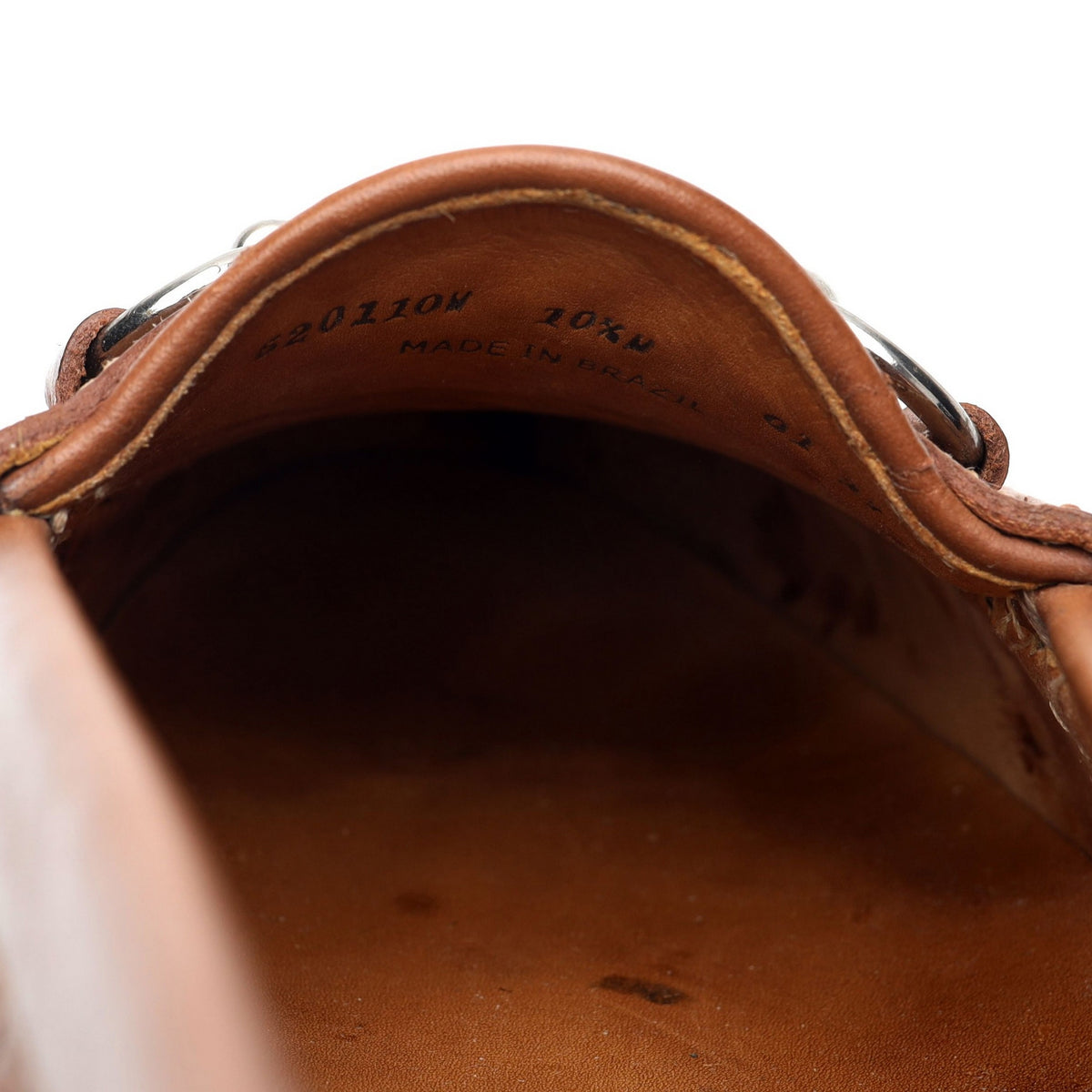 'Saxon' Tan Brown Braided Leather Horsebit Loafers UK 9.5 US 10.5