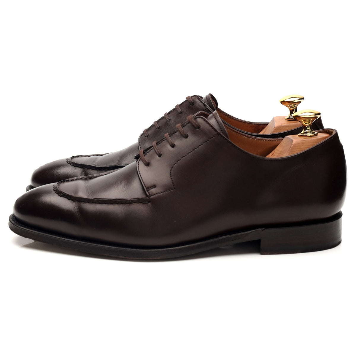 'Gatsby' Dark Brown Leather Apron Derby UK 6.5 E