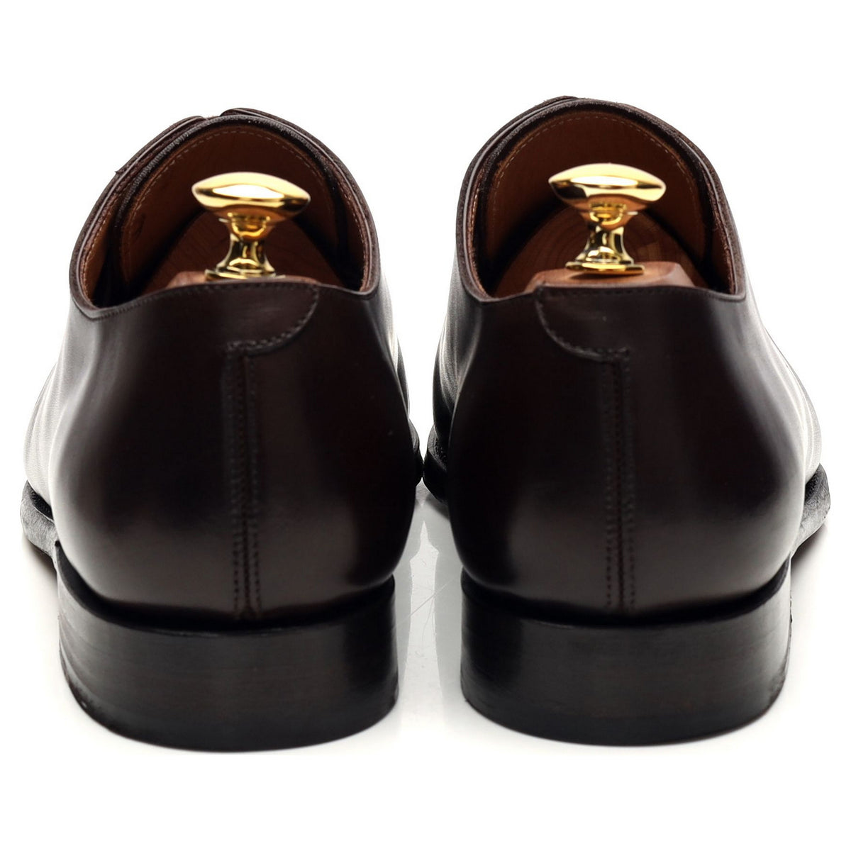 'Gatsby' Dark Brown Leather Apron Derby UK 6.5 E