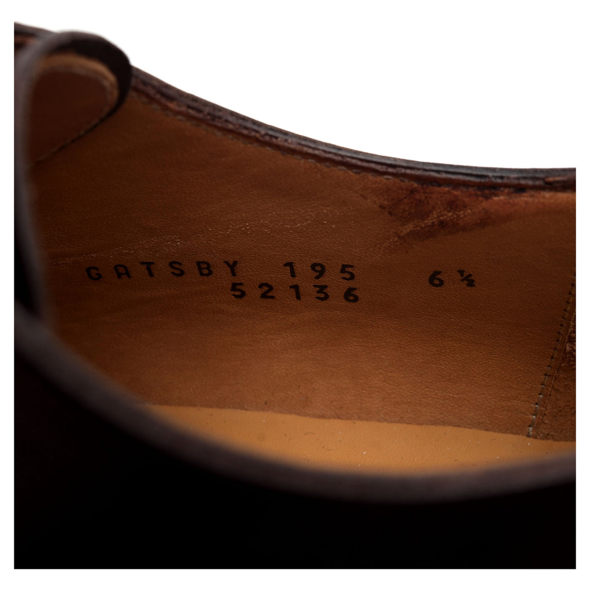 'Gatsby' Dark Brown Leather Apron Derby UK 6.5 E