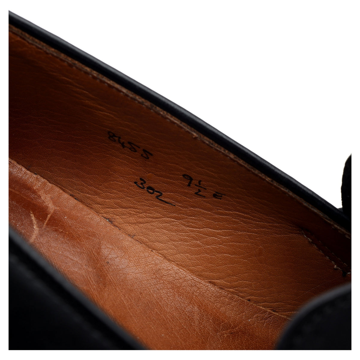 New & Lingwood Black Leather Butterfly Loafers UK 9.5 E