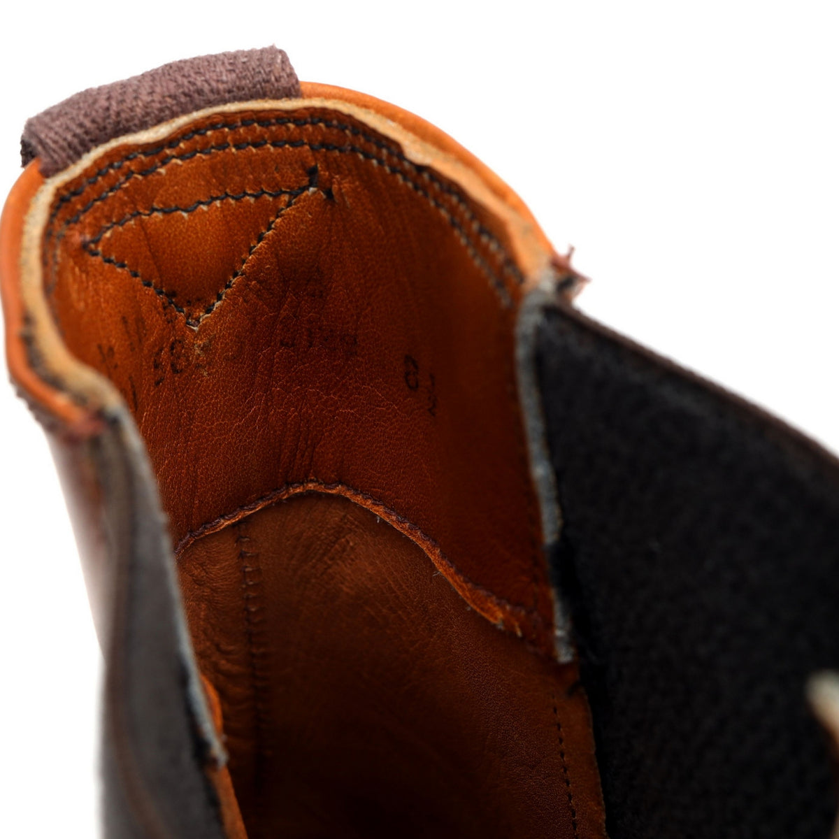 Vintage Tan Brown Leather Chelsea Boots UK 8.5