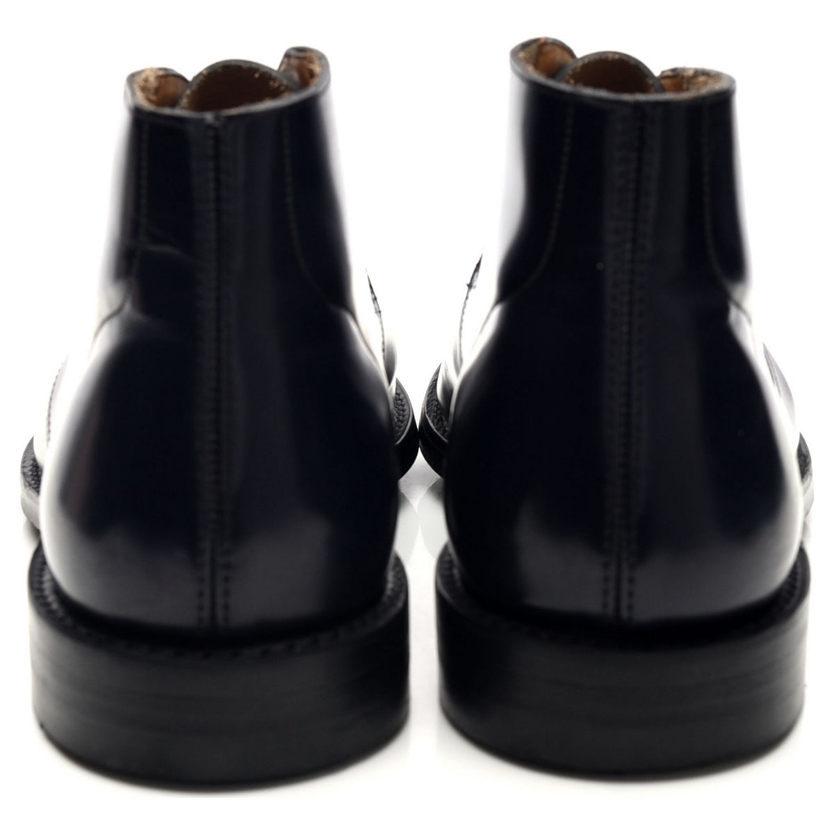 'Sahara' Navy Blue Leather Chukka Boots UK 8 G