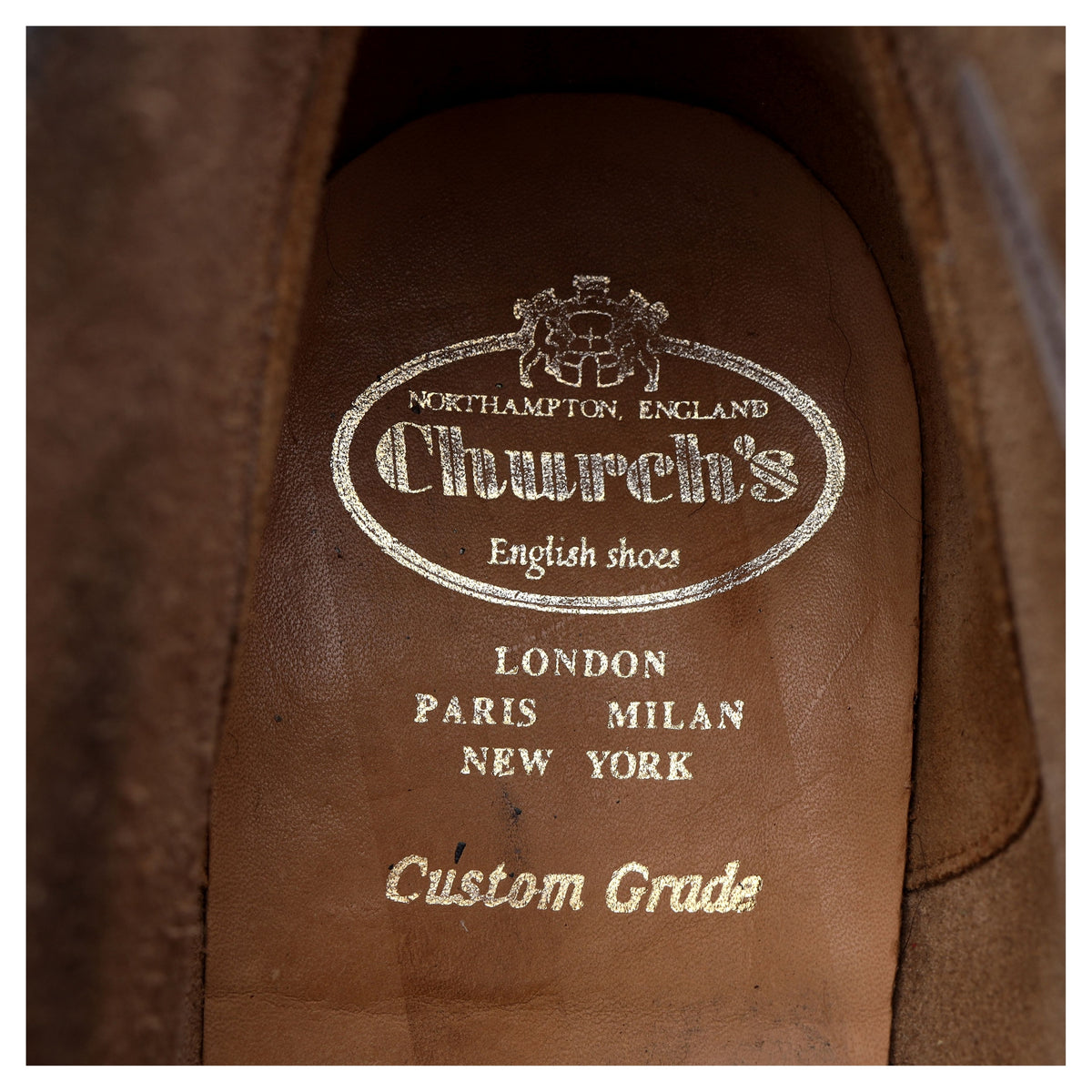 'Sahara' Navy Blue Leather Chukka Boots UK 8 G