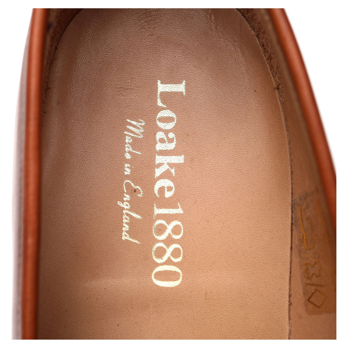 1880 'Whitehall' Tan Brown Leather Loafers UK 8 F