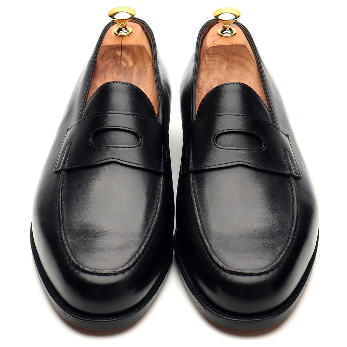 'Lopez' Black Leather Loafers UK 11 E