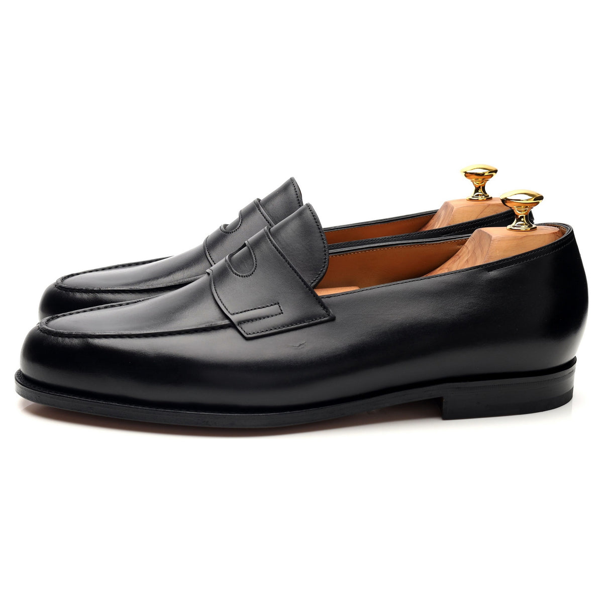 'Lopez' Black Leather Loafers UK 11 E