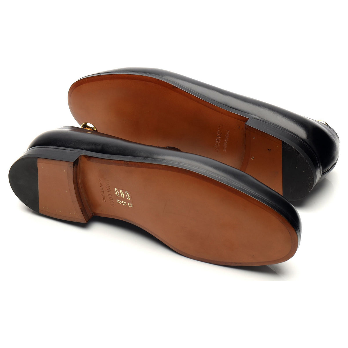 'Lopez' Black Leather Loafers UK 11 E