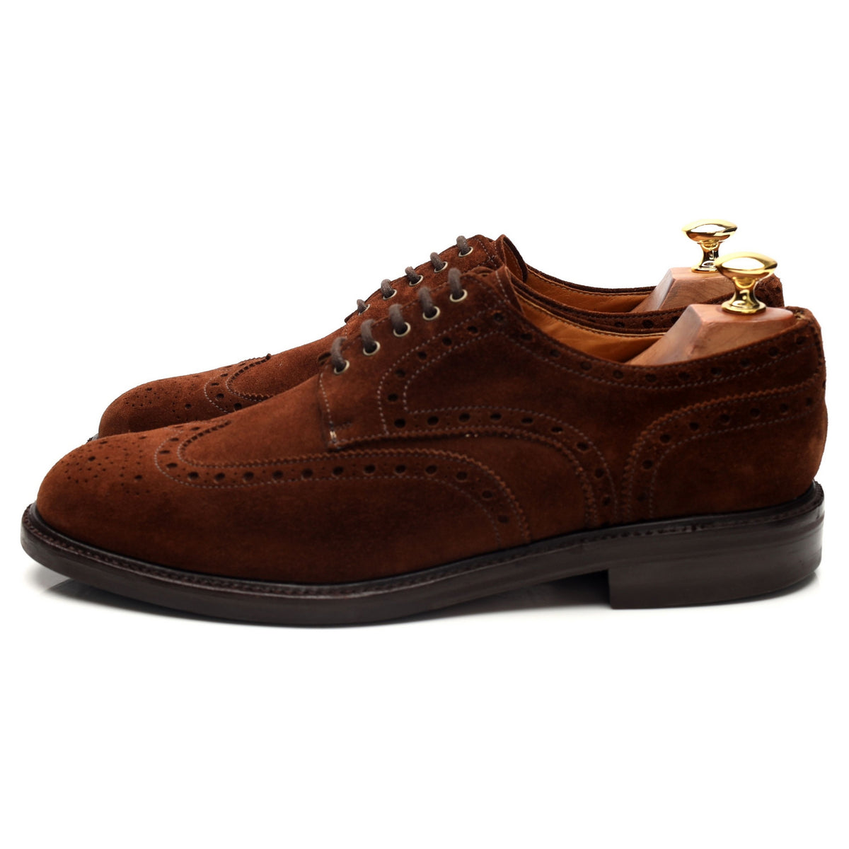 '5115' Brown Suede Derby Brogues UK 9.5